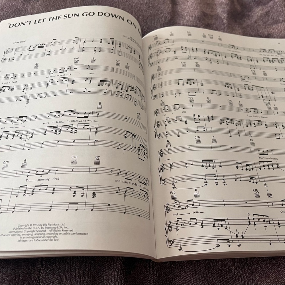 Sheet Music By Elton John To Be Continued 261 Songs 1991